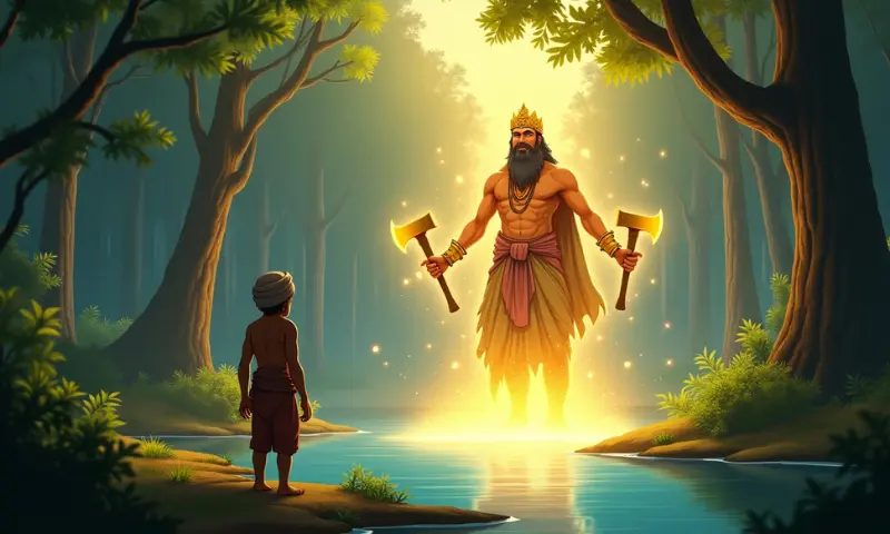 रामू और नदी के देवता: imaandar lakadhara story in hindi