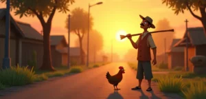 murgi aur lalchi aadami