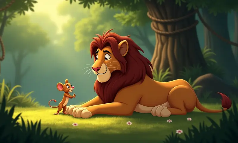 शेर और चूहे की कहानी: moral stories in hindi for kids