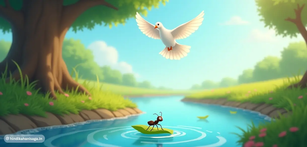 the ant and the dove story in hindi